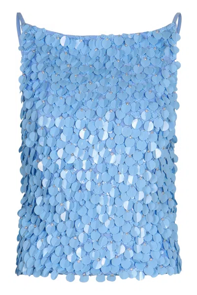 P.a.r.o.s.h Parosh Sequin Top