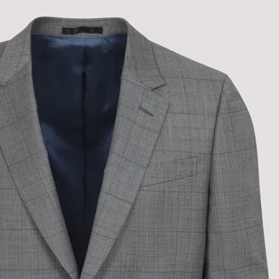 Paul Smith Grey Wool-blend Suit With Tailored Fit In Gray