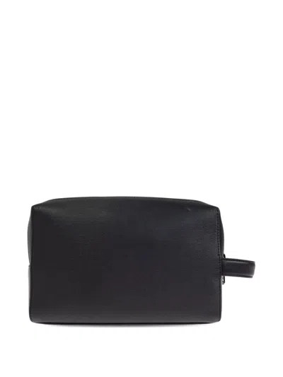 Paul Smith Leather Washbag In Black
