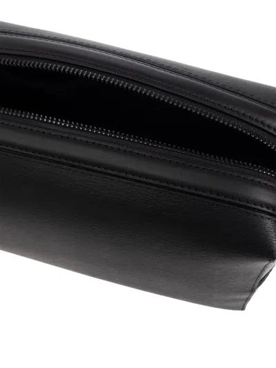 Paul Smith Leather Washbag In Black