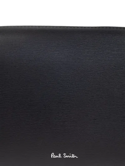 Paul Smith Leather Washbag In Black