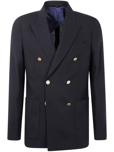 Paul Smith Men's Double-breasted Jacket Featuring Button Detailing
