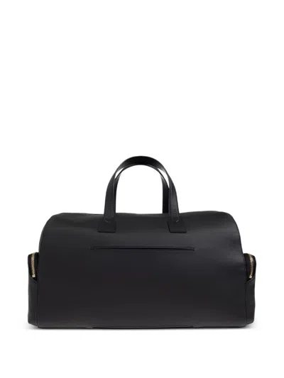 Paul Smith Black Signature Stripe Duffle Bag In Black