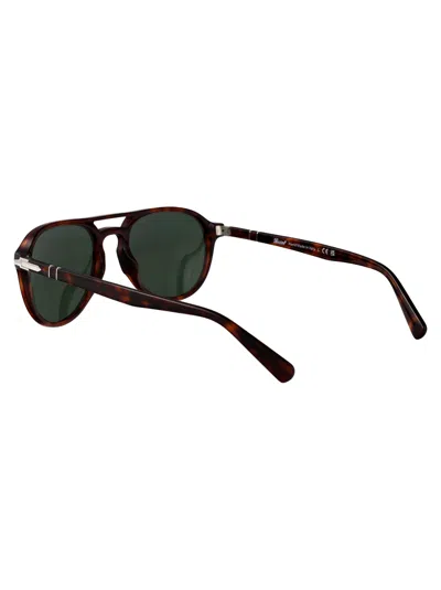 Persol Havana Acetate Sunglasses In Black