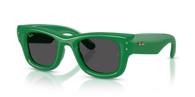 Ray Ban Rayban Rb4940 Wayfarer Puffer By Asap Rocky 683487 Lucido Verde Sunglasses