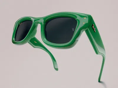 Ray Ban Rayban Rb4940 Wayfarer Puffer By Asap Rocky 683487 Lucido Verde Sunglasses
