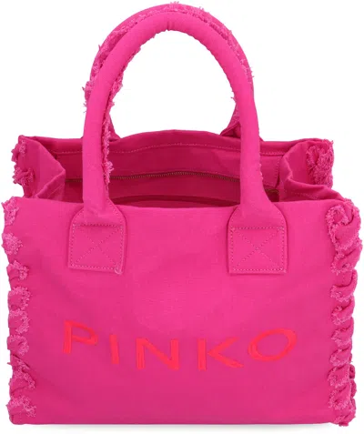 Pinko Beach Shopper Canvas Tote Bag