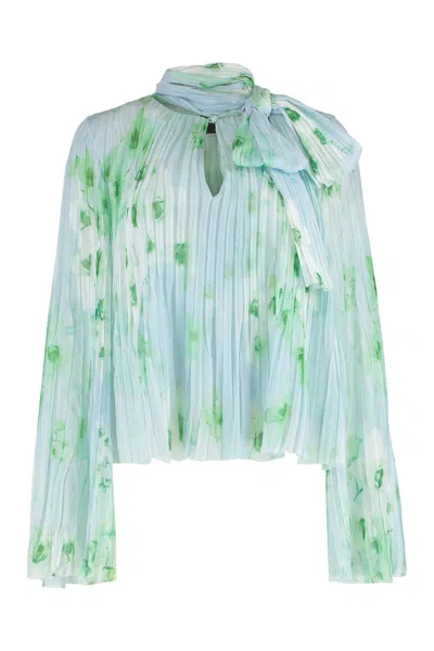 Pinko Bucero Crepe Blouse In Multi
