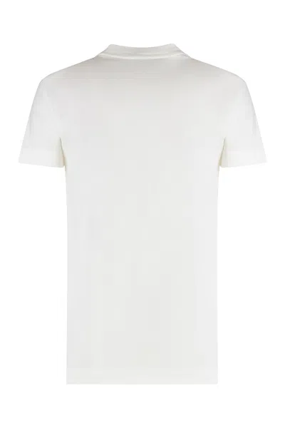 Pinko Cotton Crew-neck T-shirt In White