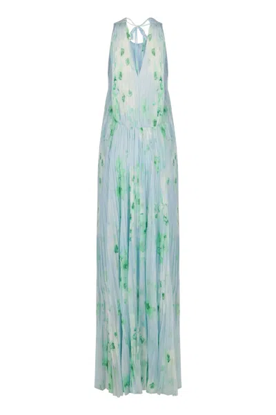 Pinko Zigolo Printed Dress In Black