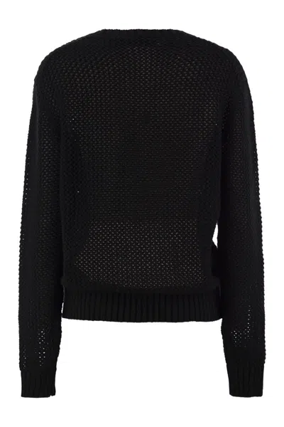 Polo Ralph Lauren 'polo Bear' Openwork Sweater
