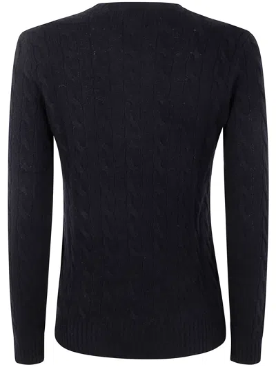 Polo Ralph Lauren Cable Knit Sweater In Black