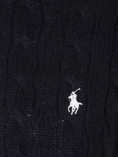 Polo Ralph Lauren Cable Knit Sweater In Black