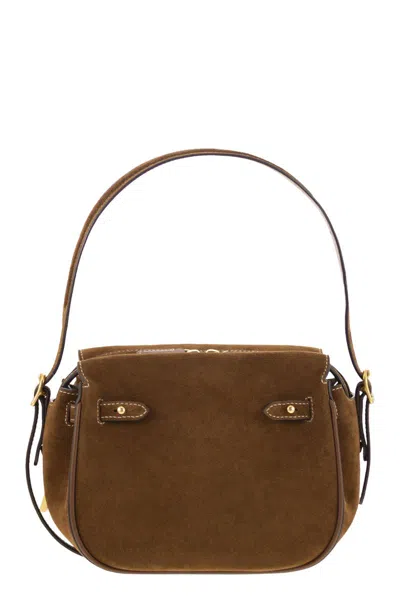 Polo Ralph Lauren Mini Polo Id Suede Satchel