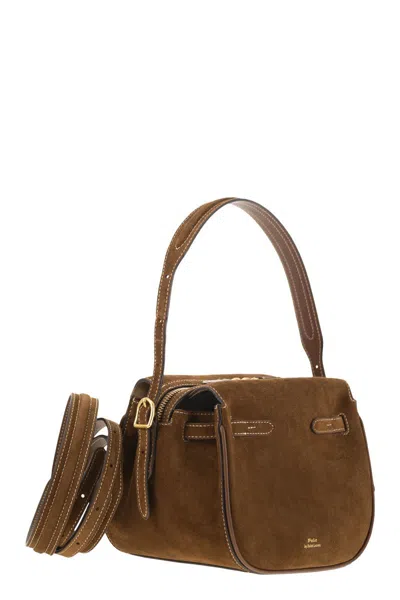 Polo Ralph Lauren Mini Polo Id Suede Satchel
