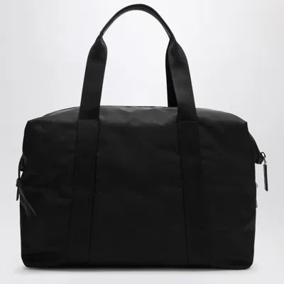 Prada Re-nylon And Saffiano Leather Duffle Bag In Black