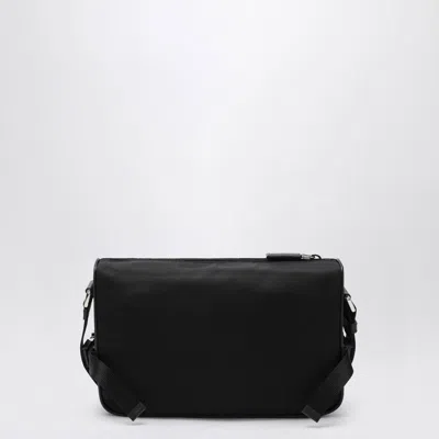 Prada Medium Black Crossbody Bag In Re-nylon And Saffiano Men