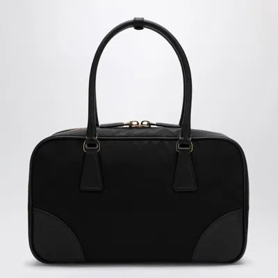 Prada Re-edition 1978 Re-nylon And Saffiano Medium Black Top Case