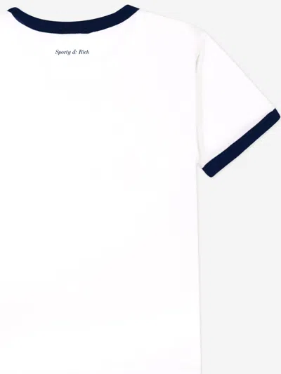 Sporty And Rich Sporty & Rich Kids Wellness Club Flocked T-shirt In White