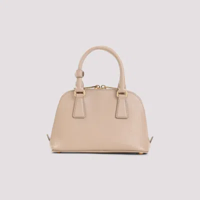 Prada Structured Calf Leather Shoulder Bag