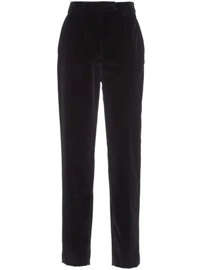 Prada Cropped Tailored Trousers In Black