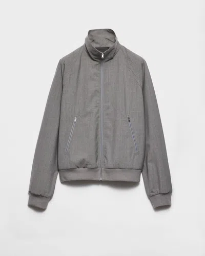 Prada Wool Bomber Jacket - Men's - Wool