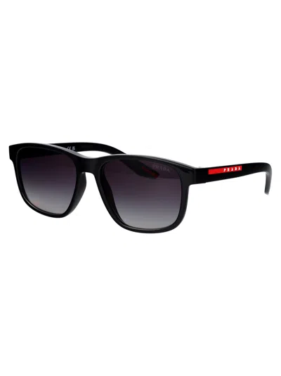 Prada Linea Rossa Man Sunglasses Ps 05ys In Black