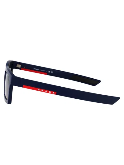 Prada Linea Rossa Matte Blue Injected Sunglasses