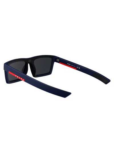 Prada Linea Rossa Matte Blue Injected Sunglasses