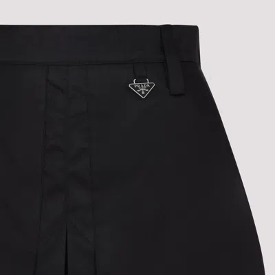 Prada Mini Skirt With Belt Loops And Pleats