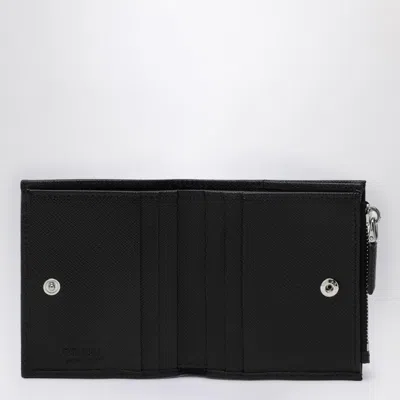 Prada Fabric Bi-fold Wallet With Clean Lines