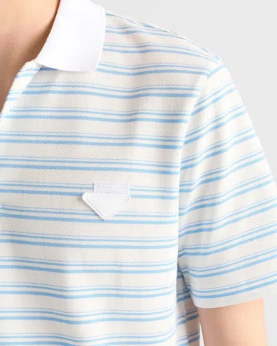 Prada Cotton Polo Shirt In Multi