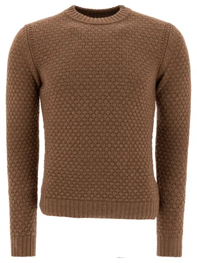 Rakkì Rakki Brown Merino Wool Knitwear In Brown