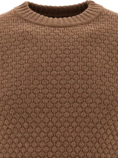 Rakkì Rakki Brown Merino Wool Knitwear In Brown