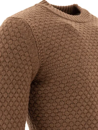 Rakkì Rakki Brown Merino Wool Knitwear In Brown