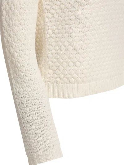 Rakkì Rakki White Merino Wool Knitwear In White