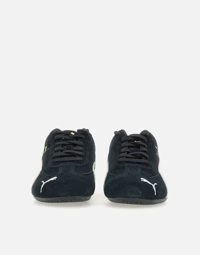 Puma 'speedcat' Black Sneakers With Logo Print On The Side And Logo Lettering On The Side In Black