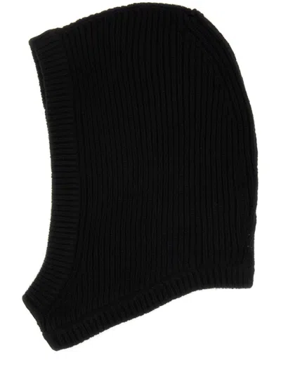 Rick Owens Ribbed Texture Stretch Fit Hats In Black