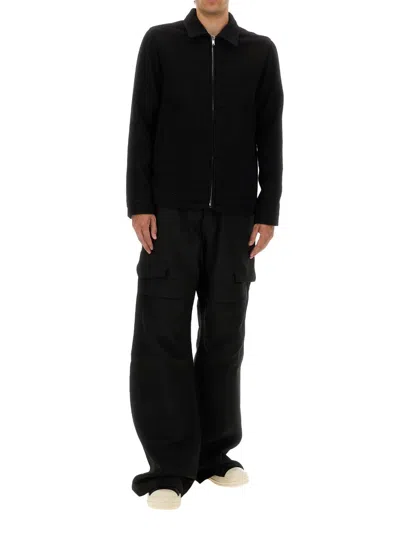 Rick Owens Collared Shirt Jacket Featuring Front Pockets