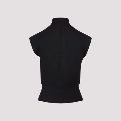 Rick Owens Short Sleeves Turtle Neck Top