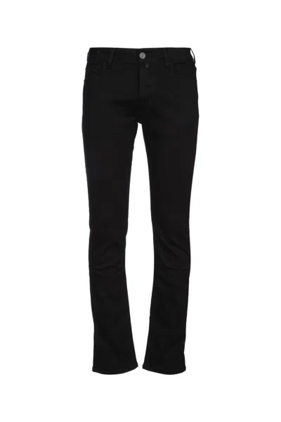Jacob Cohen Black Narrow Jeans In Black