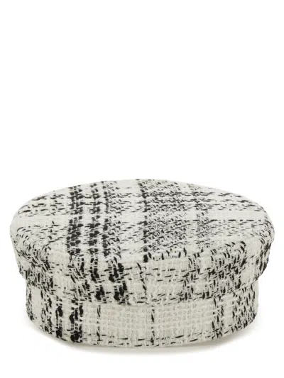 Ruslan Baginskiy Structured Short Brim Textured Fabric Hat In Gray