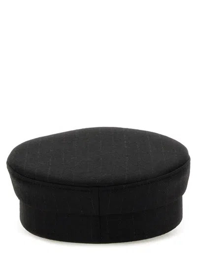 Ruslan Baginskiy Black Wool Blend Hats