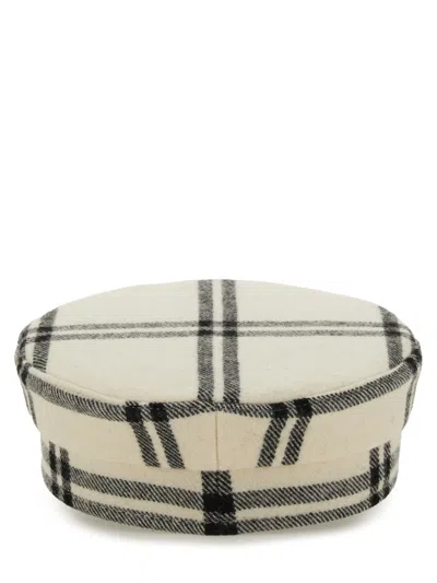 Ruslan Baginskiy White Wool Blend Hats In Black