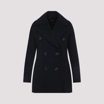 's Max Mara Caban Double-breasted Wool Pea Coat