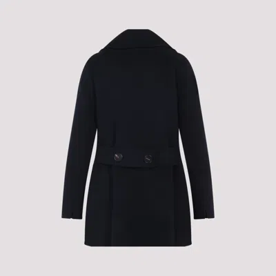 's Max Mara Caban Double-breasted Wool Pea Coat