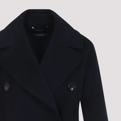 's Max Mara Caban Double-breasted Wool Pea Coat