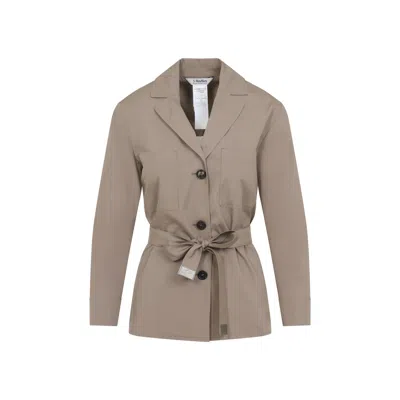 S Max Mara Carla Popeline Shirt Jacket In Neutral