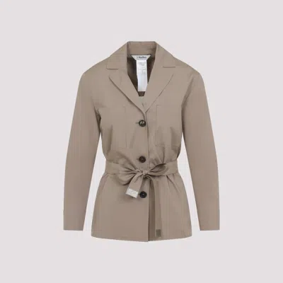 S Max Mara Carla Popeline Shirt Jacket In Neutral