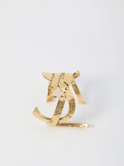 Saint Laurent Cassandre Bracelet In Gold